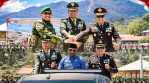 HUT Ke-81 TNI, Dandim 1703 Tekankan Soliditas TNI-Polri dan Pemkab Paniai