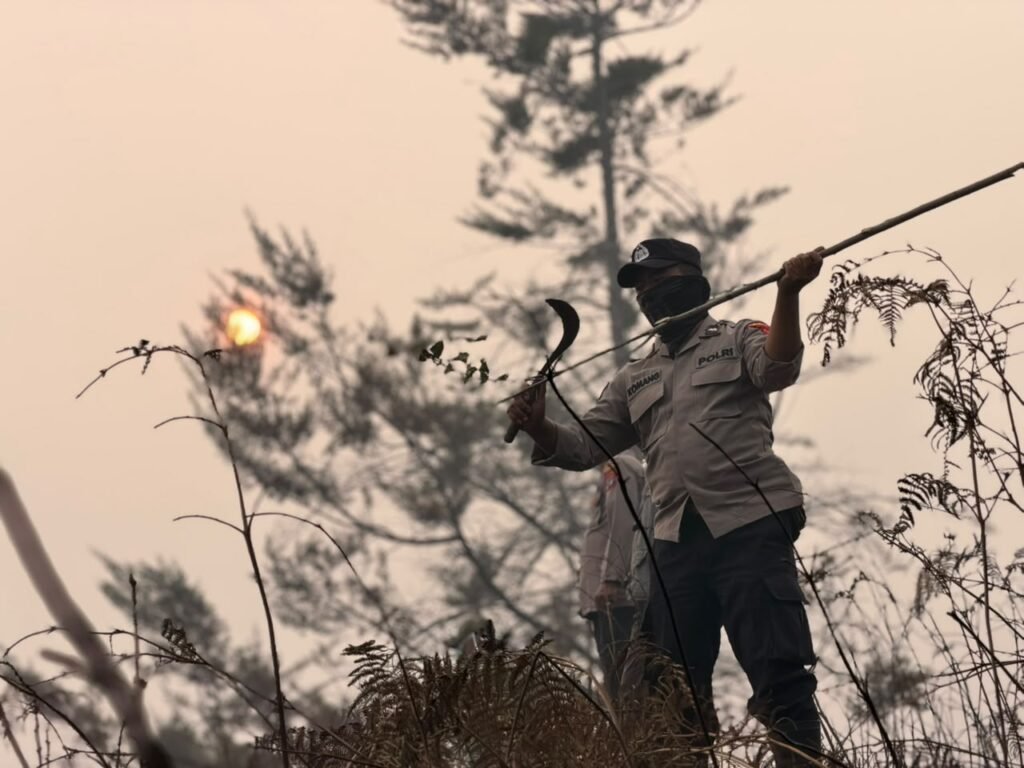 Sinergitas TNI-Polri dan Pemda Paniai, Bersama Tangani Karhutla di Wilayah Madi