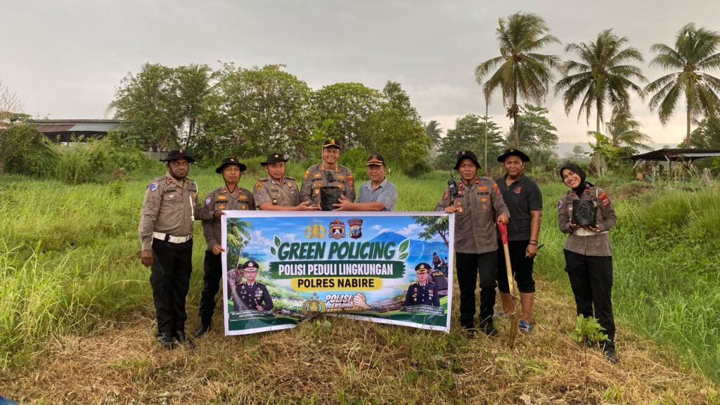 Polres Nabire Jalankan Green Policing, Ajak Masyarakat Jaga Lingkungan