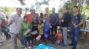 Polda Papua Tengah Sambangi Pemuda Kampung Harapan Nabire Jelang Nataru