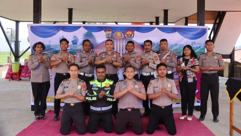 Wujudkan Pelayanan Prima, Kapolres Paniai Resmikan Gedung Pelayanan Satu Atap “Dharma Ksatria”Polres Paniai
