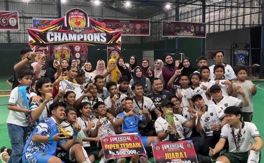 Pangkep FC Juara Fun Futsal The Maczman Season 4, Taklukkan Kebugis FC 2-1
