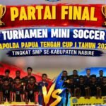 SMPN 5 Nabire vs SMPN 1 Nabire Barat di Final Kapolda Cup I 2026