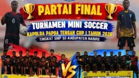 SMPN 5 Nabire vs SMPN 1 Nabire Barat di Final Kapolda Cup I 2026