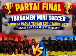 SMPN 5 Nabire vs SMPN 1 Nabire Barat di Final Kapolda Cup I 2026